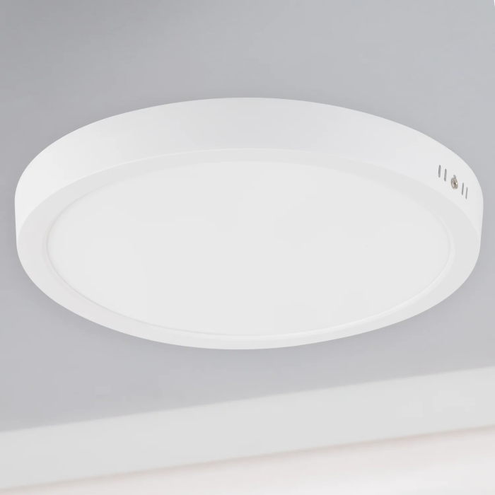 Plafonnier LED de Surface 24W 2400lm 6000K IP20 DOB Aluminium Blanc Froid [HO-PLC-24W-2400LM-CW] 0