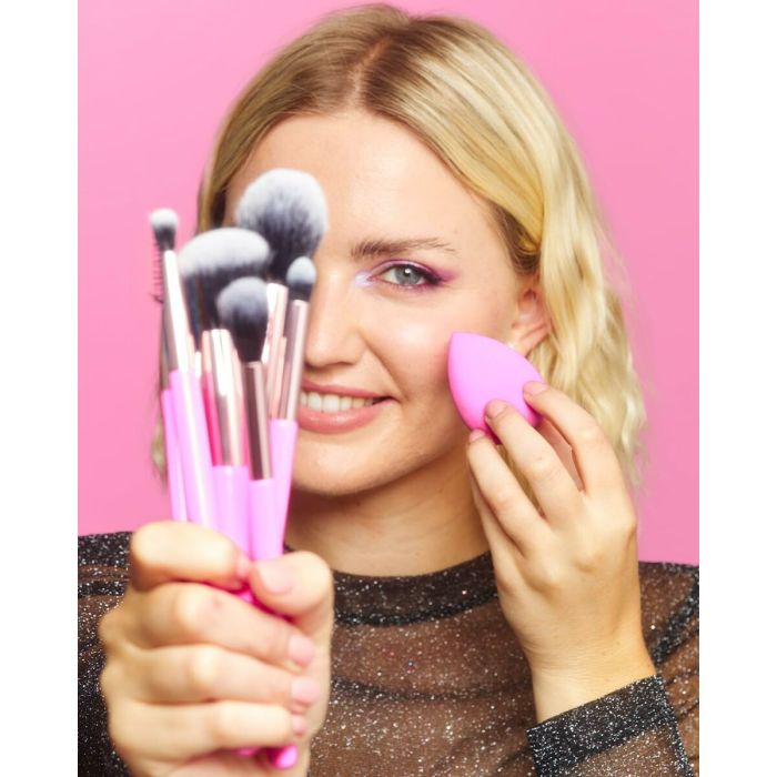 Kit de broche de maquillage Revolution Make Up The Brush Edit Rose 8 Pièces 1
