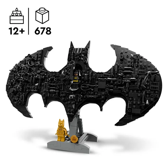 Lego 76330 Batman Logo - Jeu de Construction pour Garçon ou Fille avec 2 Minifigurines, À Partir de 12 Ans