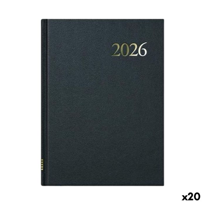 Agenda DOHE SEGOVIA Noir 14 x 20 cm 2026 (20 Unités)