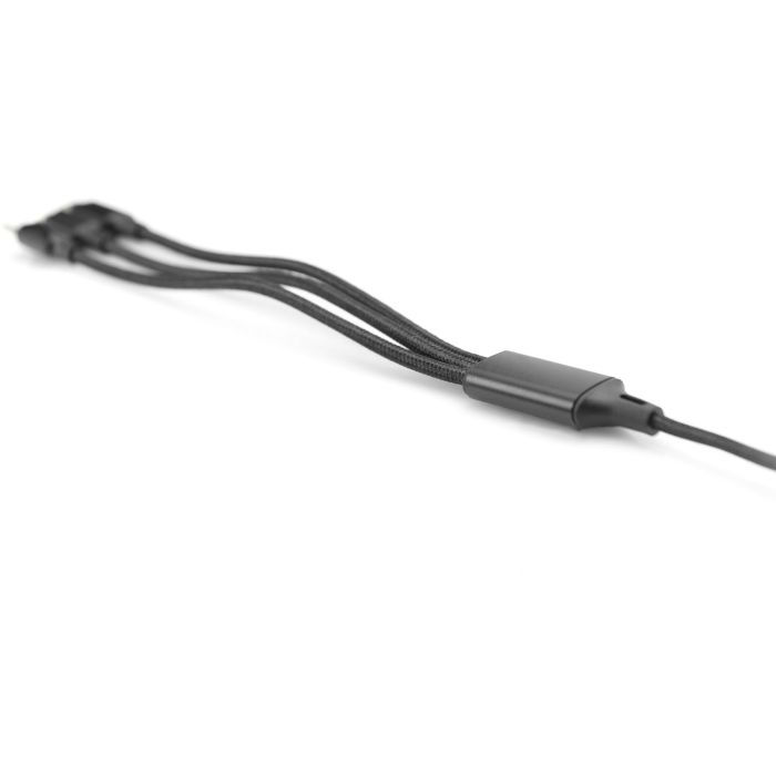 DIGITUS LAK 3in1 USBA+Lightning+MicroUSB->USBC 1m schwarz 3