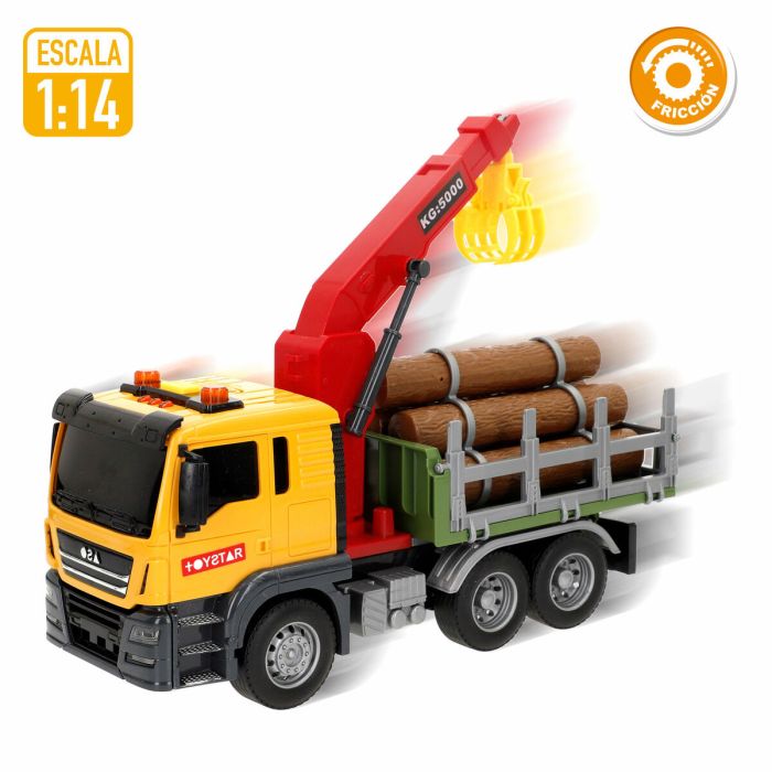 Camion avec grue Speed & Go 26 x 13 x 10 cm (6 Unités) 5