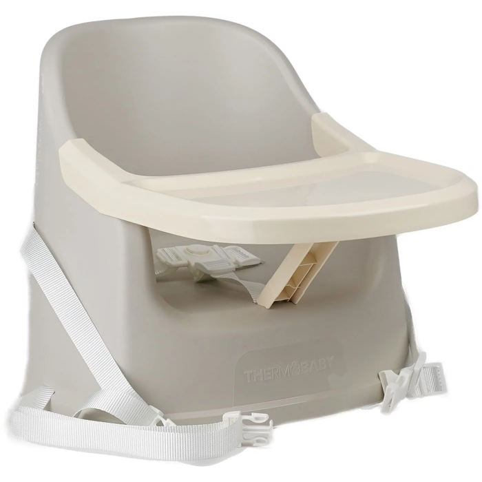 Thermobaby Rehausseur de chaise YOUPLA avec tablette pour bébé de 6 à 36 mois - Gris velours Thermobaby Rehausseur de chaise YOUPLA avec tablette pour bébé de 6 à 36 mois - Gris velours