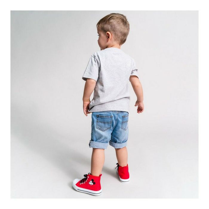 T shirt à manches courtes Mickey Mouse Gris 3 T shirt à manches courtes Mickey Mouse Gris 3