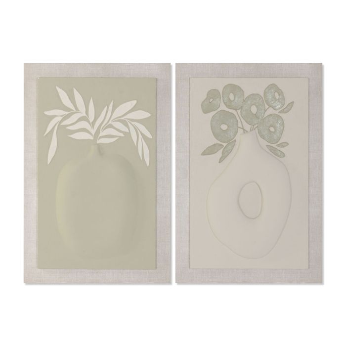 Toile Home ESPRIT Vert Beige Vase Scandinave 80 x 3 x 120 cm 80 X 10 X 120 CM (2 Unités) 0 Toile Home ESPRIT Vert Beige Vase Scandinave 80 x 3 x 120 cm 80 X 10 X 120 CM (2 Unités) 0