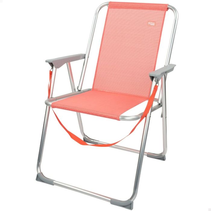 Chaise Pliante Aktive Flamingo Corail 44 x 76 x 45 cm (4 Unités) 4