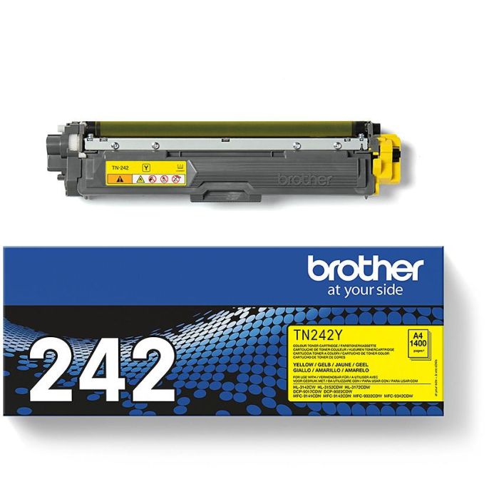 Brother Toner TN-242Y Gelb bis zu 1.400 Seiten nach ISO/IEC 19798 2
