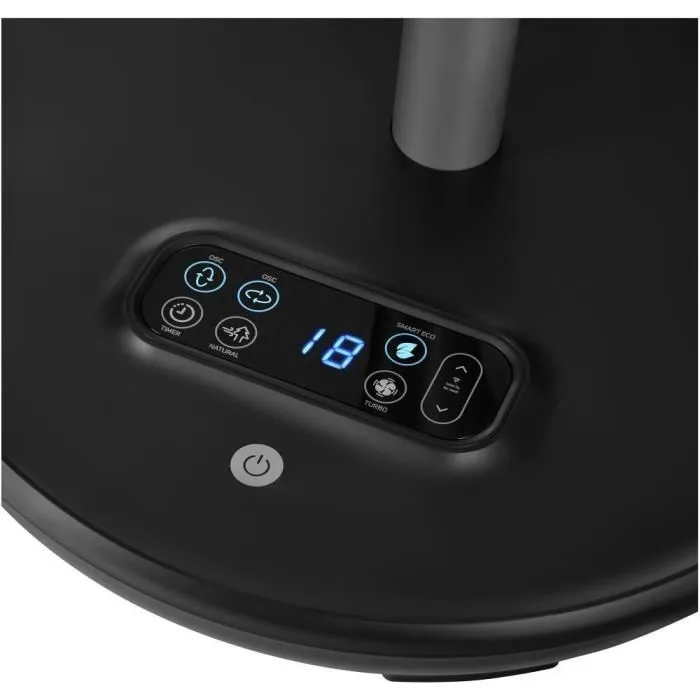 Sencor Ventilateur sur pied SFN 3040BK - Moteur BLDC silencieux 30 cm, 8 vitesses, 4 modes, télécommande, oscillation, application