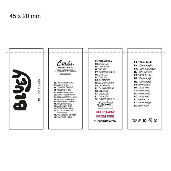 Casquette enfant Bluey Bleu 3 Casquette enfant Bluey Bleu 3