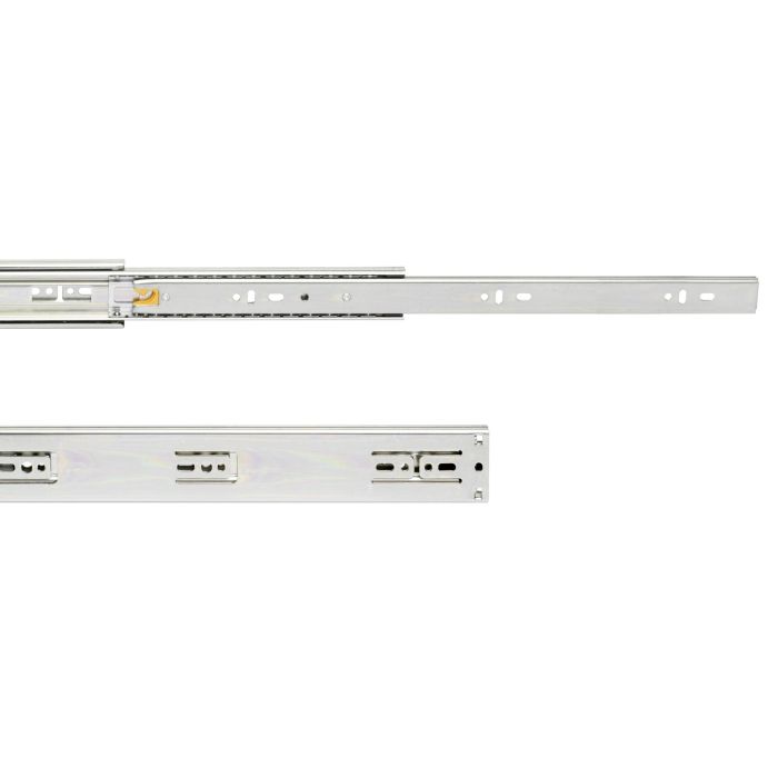 Emuca Jeu de coulisses à billes pour tiroirs à sortie totale, fermeture amortie, hauteur 45mm, longueur 600mm, Acier, Zingué 3