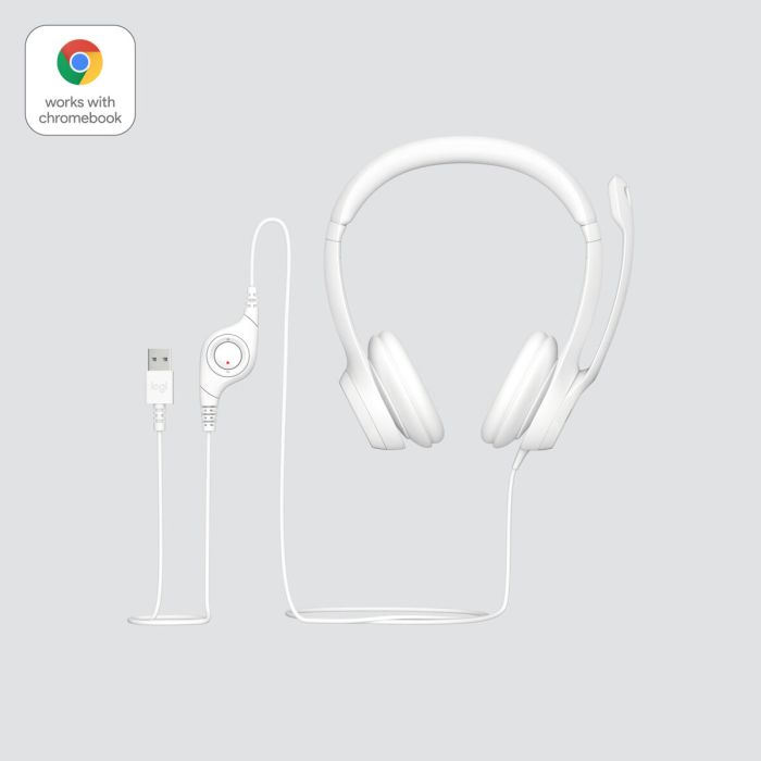 Casque Logitech H390 Blanc 11