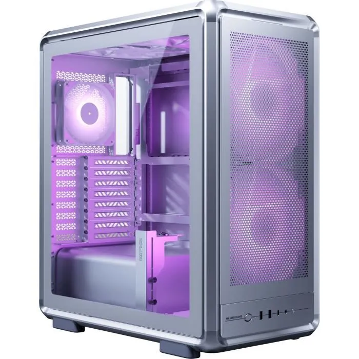 Cooler Master MasterFrame 500 Mesh Silver ARGB - Boîtier PC moyen tour modulaire FreeForm 2.0 - Support Mini-ITX à E-ATX, 360 mm radiateur, 390 mm GPU, 3 ventilateurs ARGB, USB-C Cooler Master MasterFrame 500 Mesh Silver ARGB - Boîtier PC moyen tour modulaire FreeForm 2.0 - Support Mini-ITX à E-ATX, 360 mm radiateur, 390 mm GPU, 3 ventilateurs ARGB, USB-C