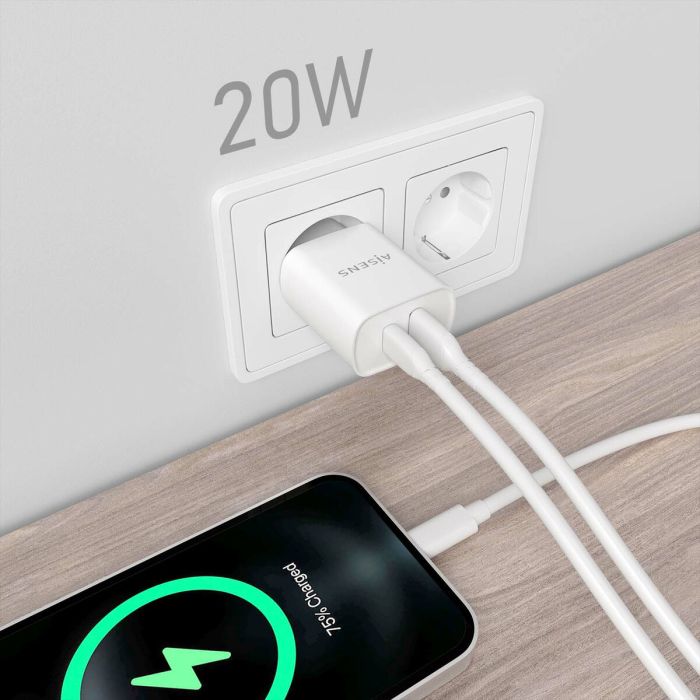 Chargeur mural Aisens A110-0754 Blanc 20 W (1 Unité) 1