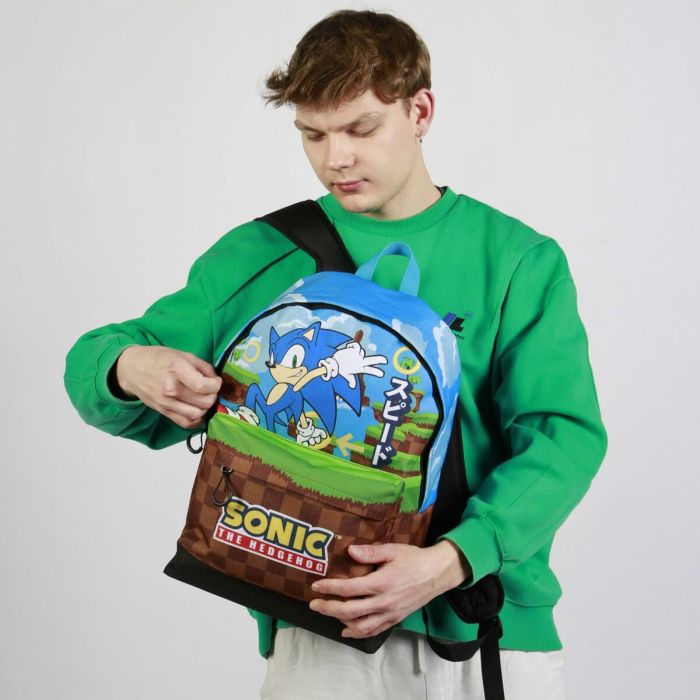 Cartable Sonic Greenhill Multicouleur 31 x 18 x 44 cm 3