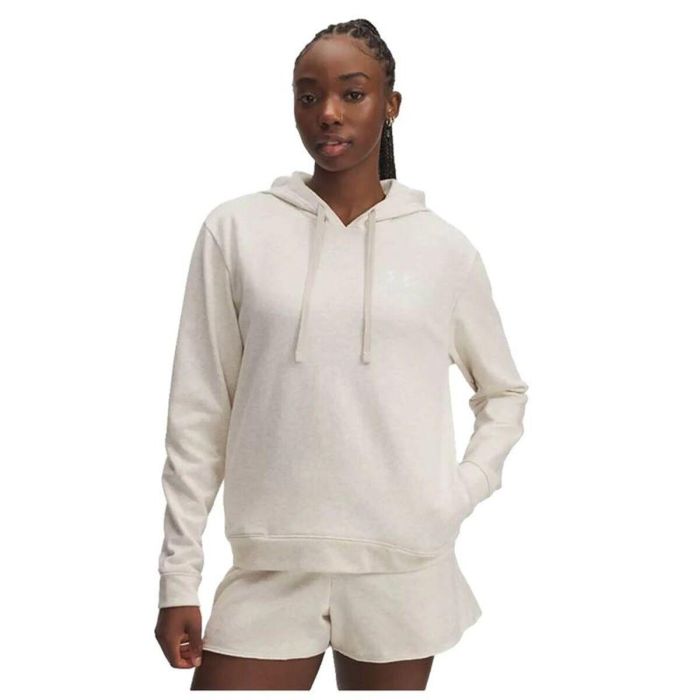 Sweat à capuche femme Under Armour Rival Terry Hoodie Blanc S