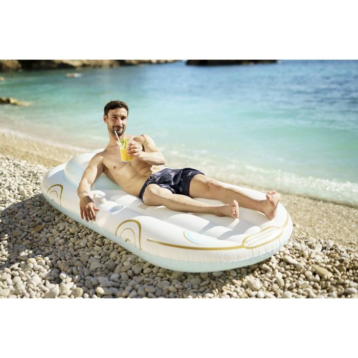 Bestway Matelas Gonflable Croisière avec Dossier et Poignées 228x108 cm Plage et Piscine 43651 1