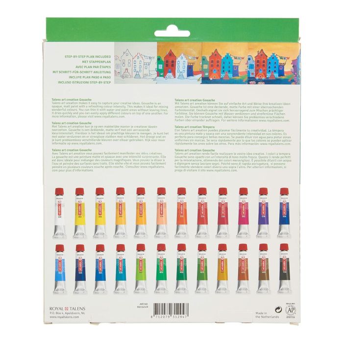 Gouache Talens Art Creation 24 Pièces Multicouleur 12 ml 1