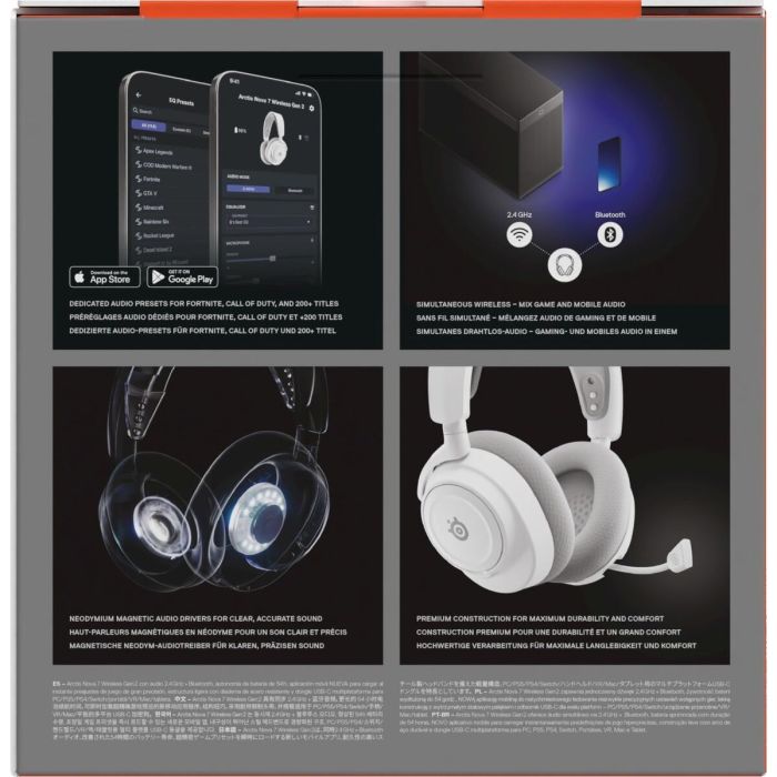 Casque SteelSeries 61731 Blanc 3 Casque SteelSeries 61731 Blanc 3