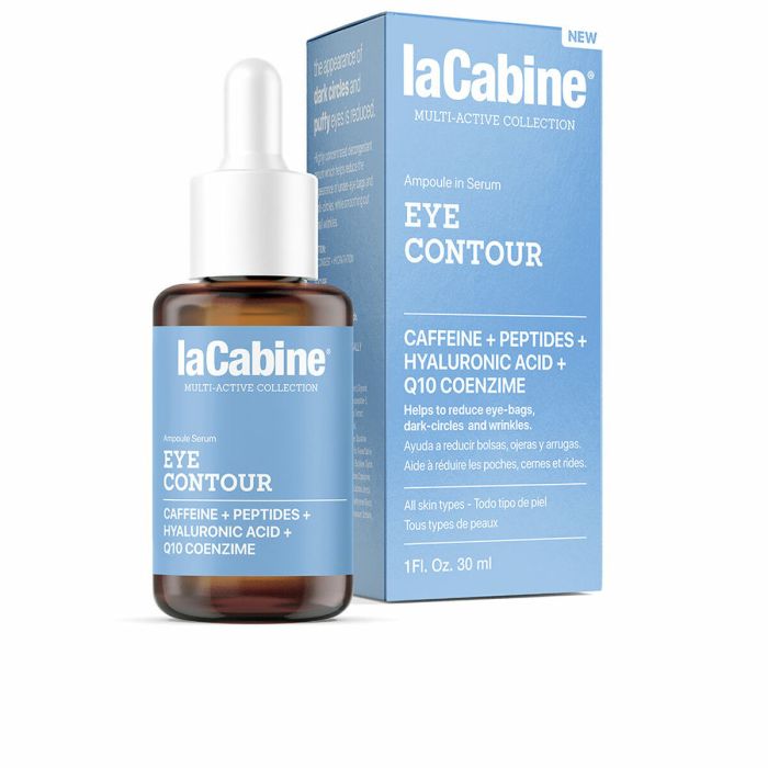 La Cabine Sérum Contour des Yeux 30 ml - Soin Décongestionnant Anti-Poches et Anti-Cernes pour Tous Types de Peaux