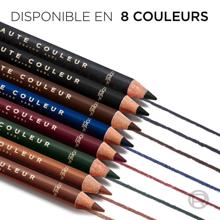 Crayon pour les yeux L'Oreal Make Up HAUTE COULEUR Noir (1 Unité) 10