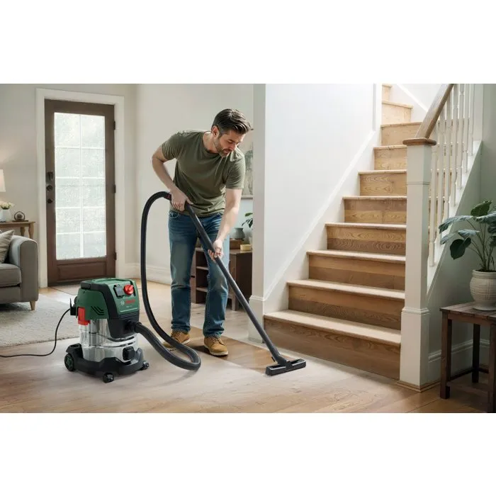 Bosch PAS 20-220PRS - Aspirateur universel 1300W 220 mbar - 65 l/s - Réservoir 20L pour poussières sèches et liquides - Fonction soufflerie et Auto-Start