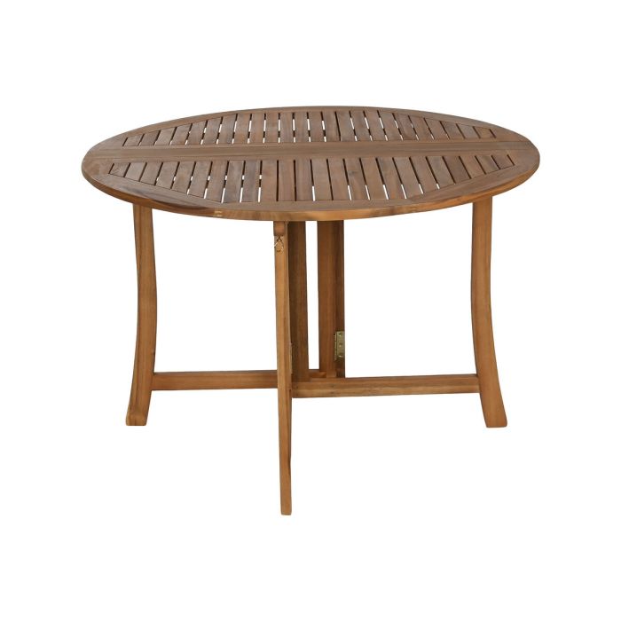 Table de Salle à Manger Home ESPRIT Marron Naturel Acacia 110 x 110 x 74 cm 1