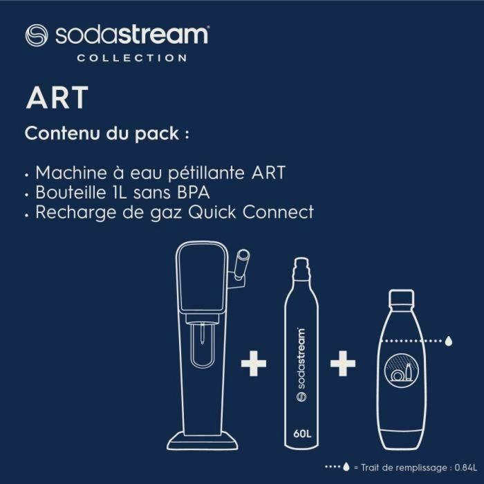 Machine à soda sodastream ART Mandarine 1 L 4 Machine à soda sodastream ART Mandarine 1 L 4