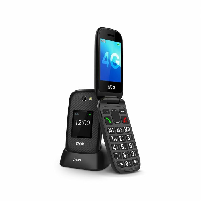 Téléphone portable pour personnes âgées SPC 2337N Noir 128 GB 2,8" 7 Téléphone portable pour personnes âgées SPC 2337N Noir 128 GB 2,8" 7