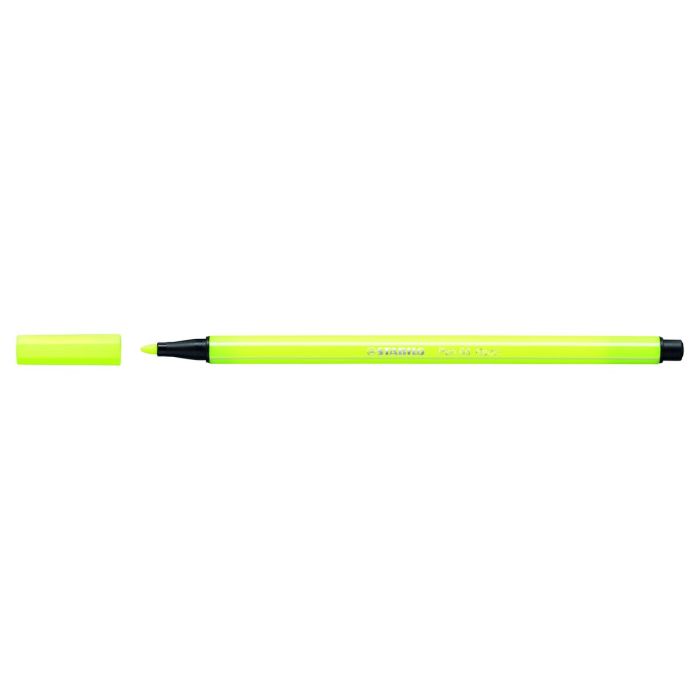 Feutres Stabilo Pen 68 Fluorescent Jaune (10 Pièces) 1