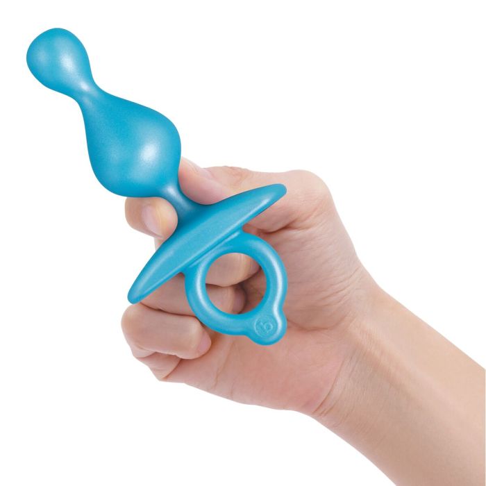 Plug Anal B-Vibe Bleu (7,6 cm) 9