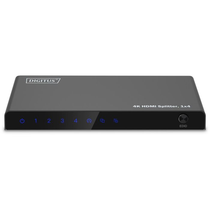 DIGITUS HDMI Splitter 1x4 4K/60Hz HDCP 2.3 EDID Control 3