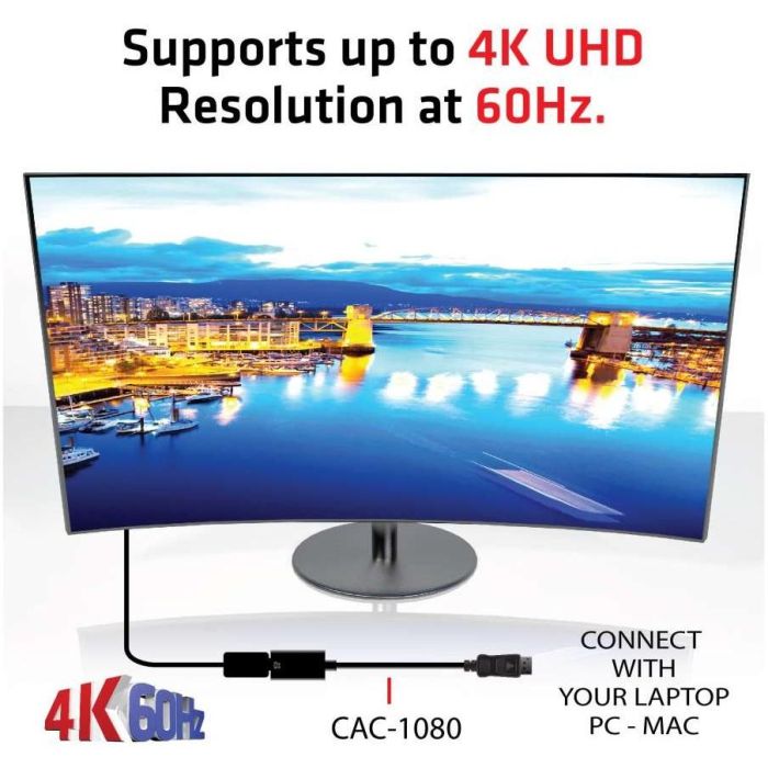 Club3D Adapter DisplayPort > HDMI 2.0b HDR 4K60Hz aktiv retail 3