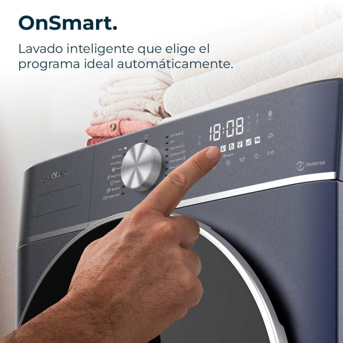 Cecotec Lave-linge 8 kg 1400 tr/min Bolero DressCode 8800 Inverter Acier inoxydable 10