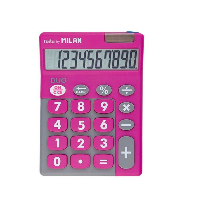 Calculatrice Milan Blanc Rose 14,5 x 10,6 x 2,1 cm 1 Calculatrice Milan Blanc Rose 14,5 x 10,6 x 2,1 cm 1
