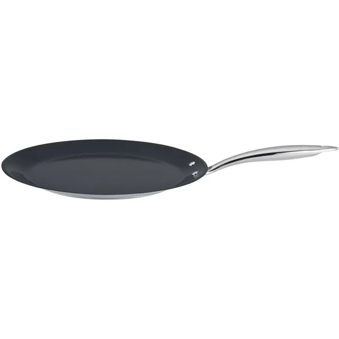 Arthur Martin AM7248 Crêpière Grand Chef en Inox 18/10 Ø28 cm, Revêtement Céramique Antiadhésif, Compatible Tous Feux Dont Induction Arthur Martin AM7248 Crêpière Grand Chef en Inox 18/10 Ø28 cm, Revêtement Céramique Antiadhésif, Compatible Tous Feux Dont Induction