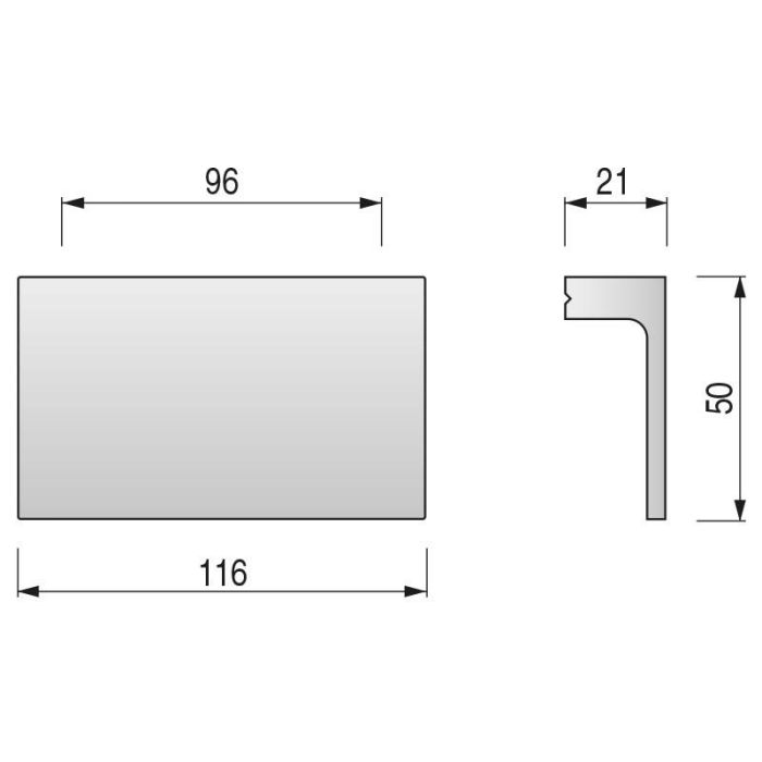 Longo Tirador Extra Longo. Acabado Cromo. Elegir Distancia Entre Centros. Distancia 96 Herrajes Alk 1