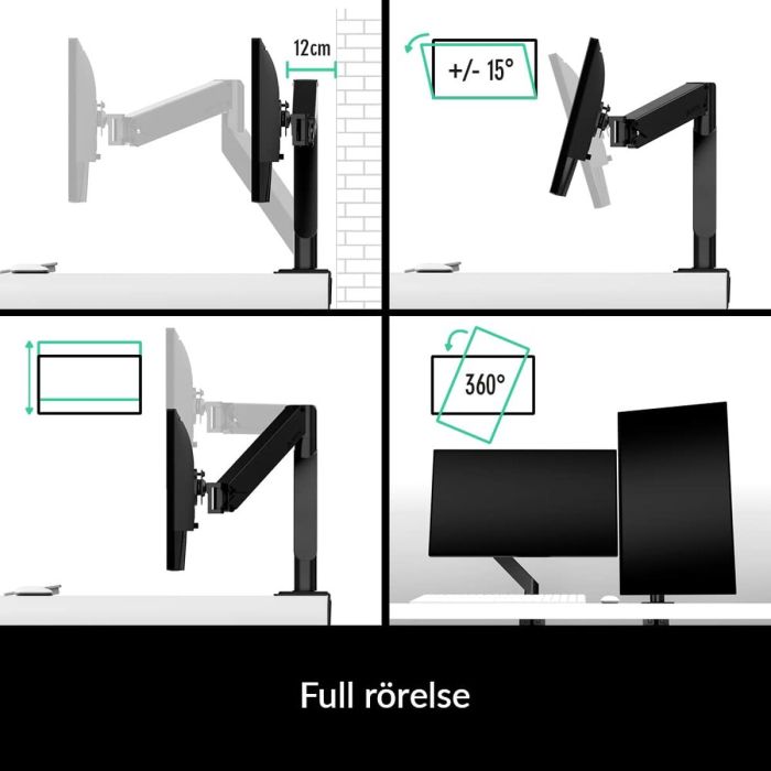 Support de table d'écran Arctic AEMNT00062A 43" 15 Support de table d'écran Arctic AEMNT00062A 43" 15