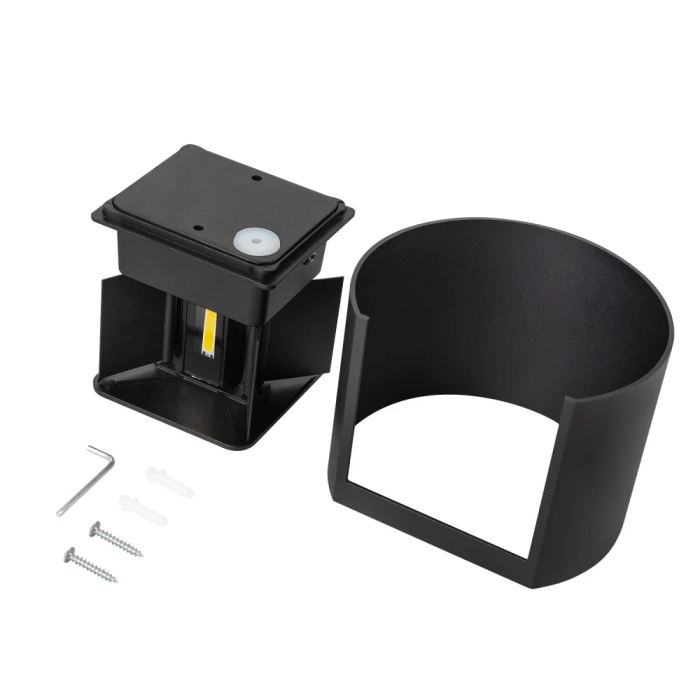 Applique LED Extérieure 2x5W 100Lm/W IP65 Noir 4000K HO-APL07-IP65-B-W 5