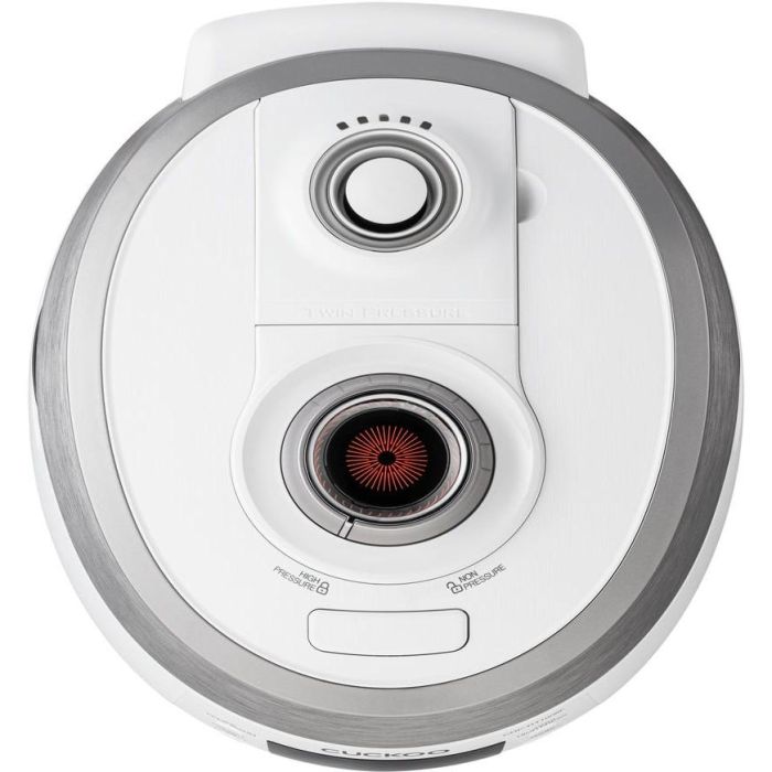 Cuckoo CRP-RT1008F - Cuiseur à riz 1.8 L Double Pression, Blanc, 13 programmes, écran LED, cuve amovible