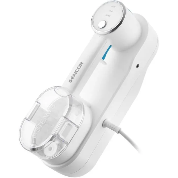 Sencor SSC 6010WH - Balai vapeur multifonction 2 en 1, 1500 W, chauffe 30s, 15 min de vapeur, réservoir 300 ml avec unité portative et accessoires