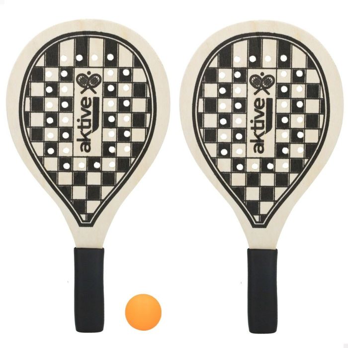 Raquettes de Plage avec Balle Aktive 20,5 x 39,5 cm (24 Unités) 4