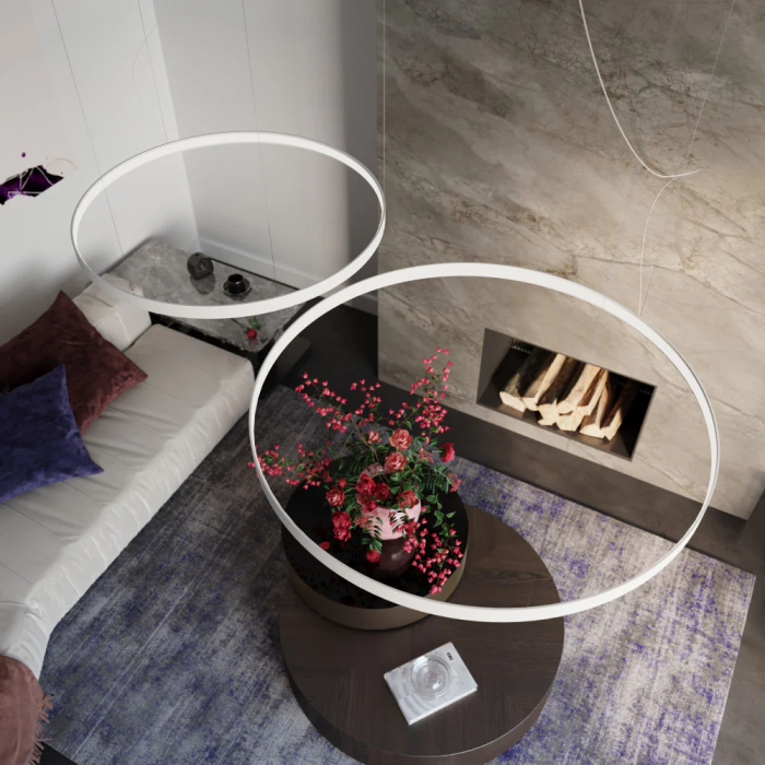 Lampe suspendue LED Circulaire SOL-TH RIO 55 3000K, 40mm x 8mm Minimaliste Fabrication Polonaise 14 Lampe suspendue LED Circulaire SOL-TH RIO 55 3000K, 40mm x 8mm Minimaliste Fabrication Polonaise 14