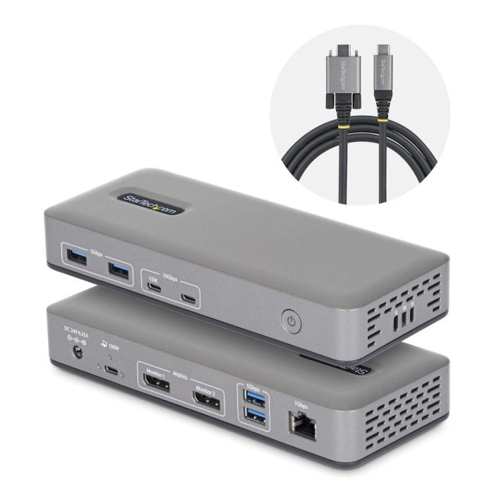 Hub USB Startech 201UE-USBC-DOCK Gris