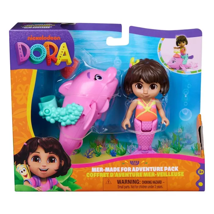 Spin Master Pack Aventures Dora & Rosa - Coffret Figurines Articulées Dora et Dauphin Rosa avec Accessoires pour Missions Exploration Marine - Jeu Enfant à Partir de 3 Ans Spin Master Pack Aventures Dora & Rosa - Coffret Figurines Articulées Dora et Dauphin Rosa avec Accessoires pour Missions Exploration Marine - Jeu Enfant à Partir de 3 Ans