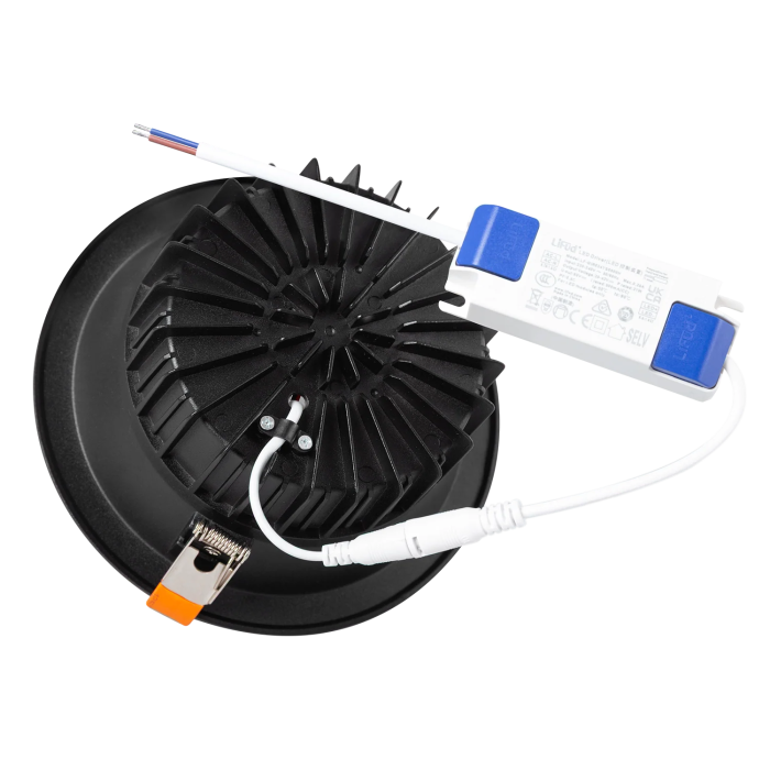 HO-DL-AD-20W-B-W Downlight LED Circular 20W 2000Lm 4000K Anti-Deslumbrante UGR19 40.000H Noir 6