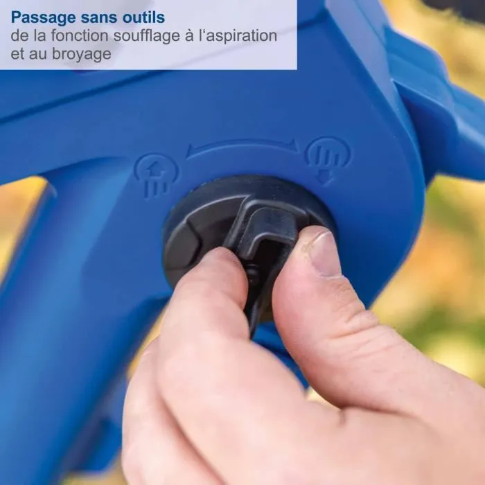 Scheppach SCHEPPACH BC-BLV720-X - Souffleur Aspirateur sans Fil 4 en 1, Débit 210 km/h 720 m³/h, Sac 45 L, 2 Batteries 20V IXES et Chargeur Inclus