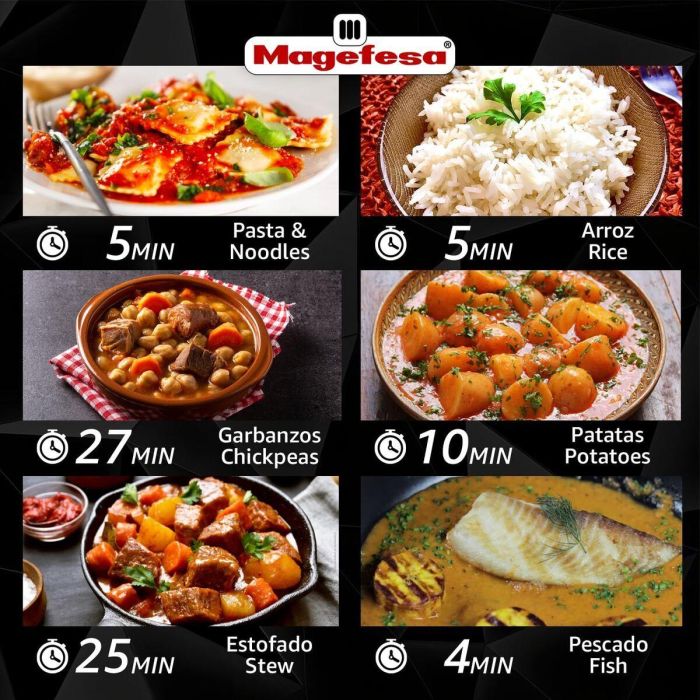 Ensemble de Marmites Express Magefesa STYLE 3+6L 3 L 6 L Acier inoxydable Plastique 2 Pièces 1