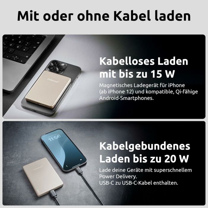 Powerbank INTENSO MW5000 MagSafe 5000 mAh Champagne 6