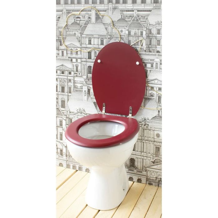 Abattant WC Gelco Dolce Bordeaux Bois MDF 1
