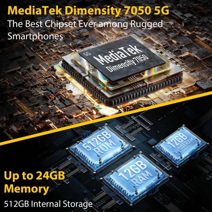 Smartphone Ulefone ARMOR 30 6,67" Mediatek Dimensity 700 12 GB RAM 512 GB Noir 6